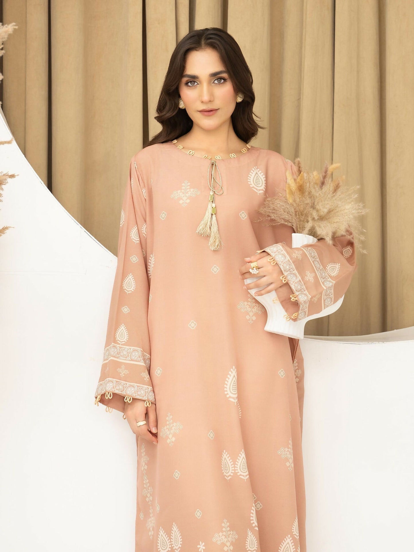 Panache Apparel Florise Lawn Printed Shirt-Elura