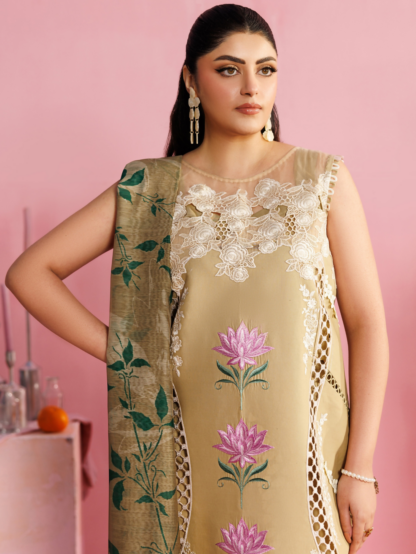 Parishay Shangrila Lawn Vol 2 Embroidered Unstitched 3-Piece Suit-ANG-15