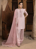 Hemstitch Raw Silk Embroidered Stitched 3-Piece Suit-Aleeha