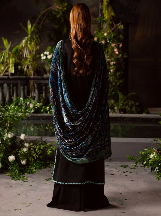 Mahnur Amelia Kotrai Embroidered Unstitched 3-Piece Suit-CK-014