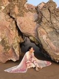 Mahnur Sirene Luxury Lawn Embroidered Unstitched 3-Piece Suit-Magnolia
