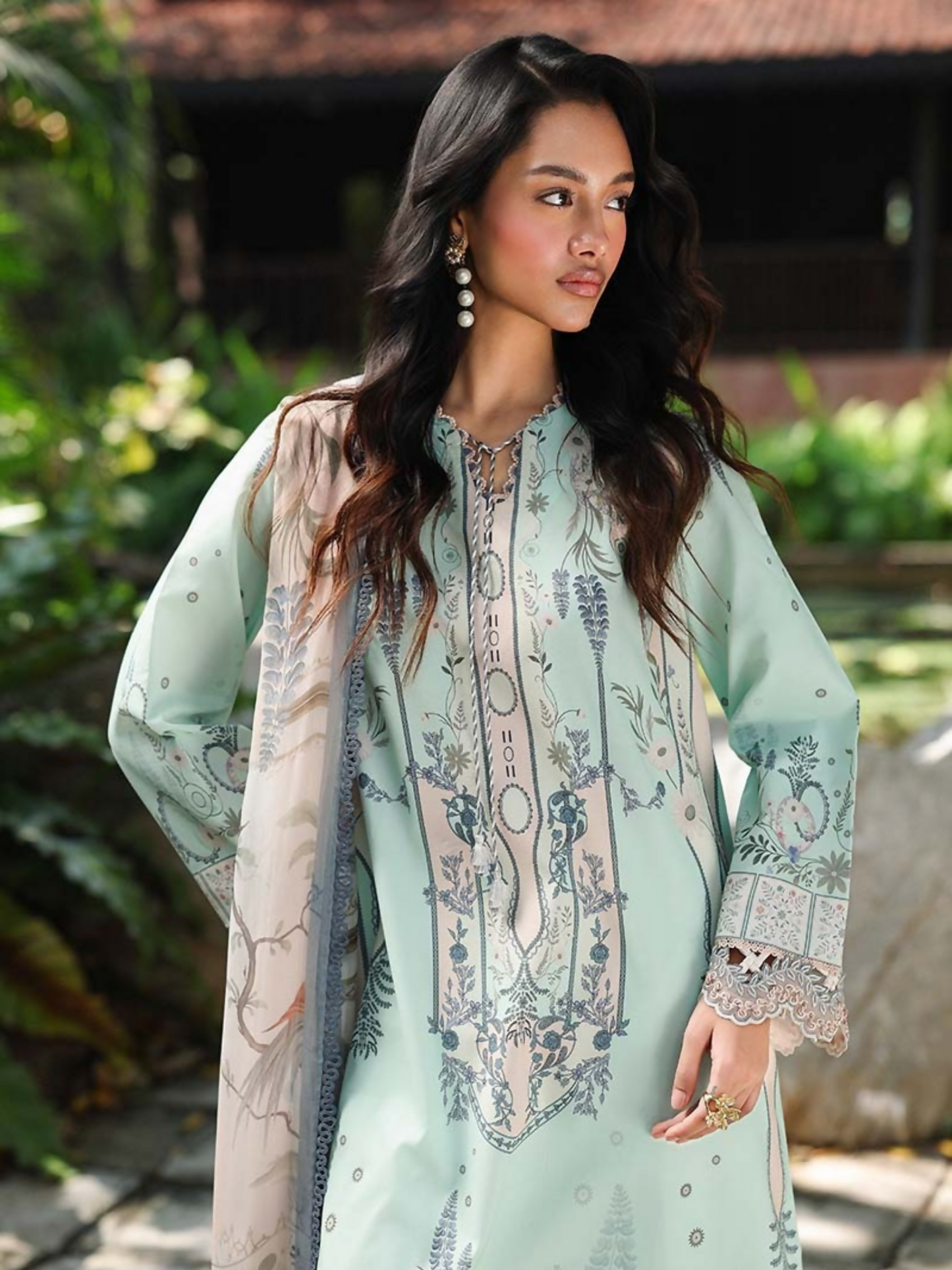 Qalamkar Qprints Lawn'26 Embroidered Unstitched 3-Piece Suit-AX-04-(A)-Slona