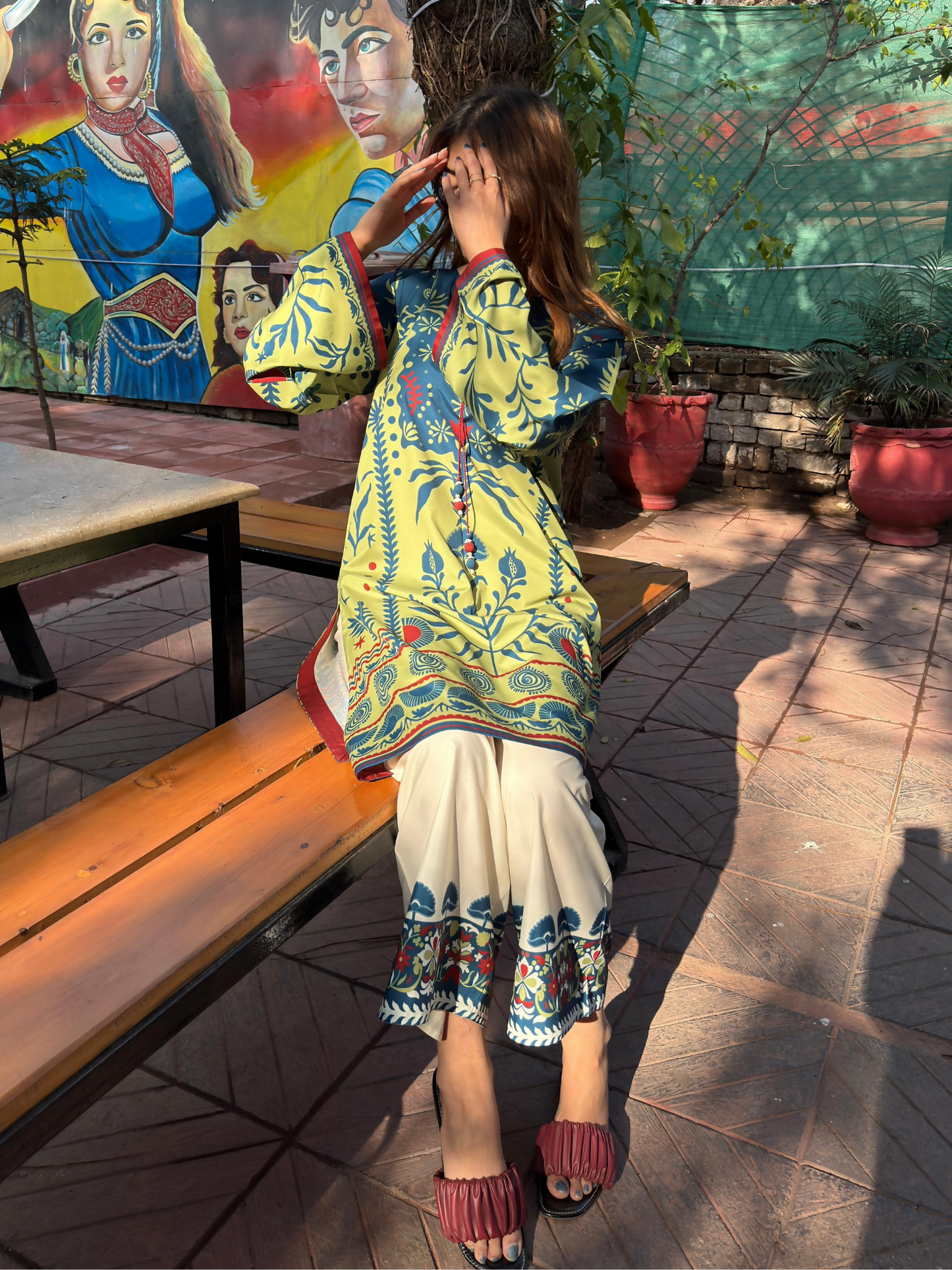 Sehrish Kanwal K-Ord Crepe Printed Co-Ord Set-Lea
