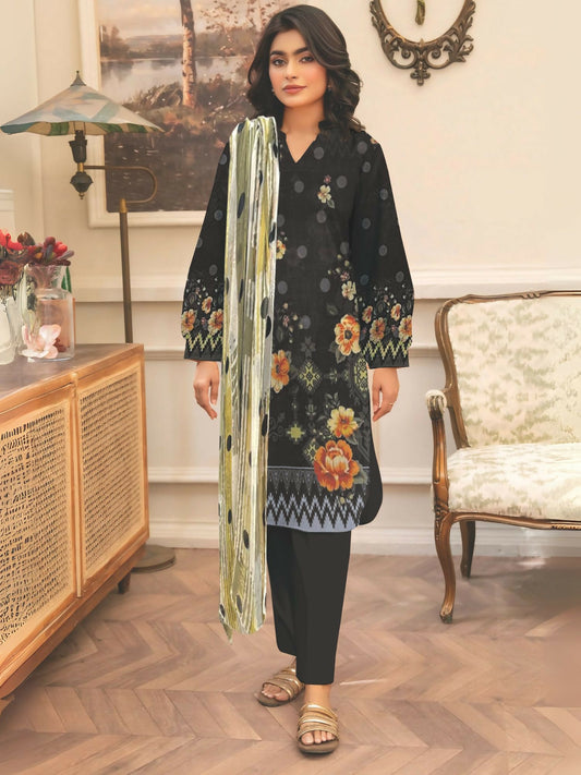 Cross Sketch Lawn Printed Unstitched 2-Piece Suit-Sabeen