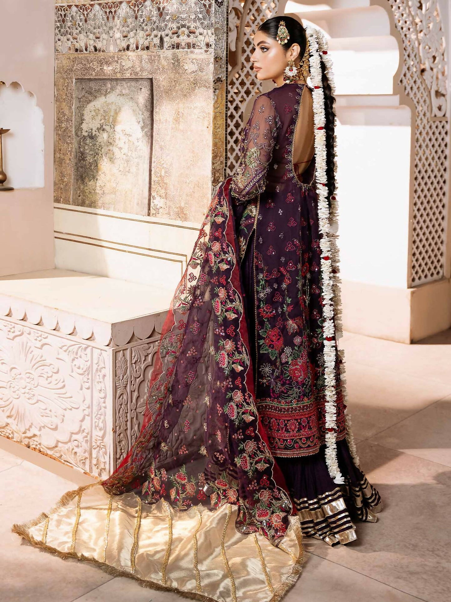 Shiza Hassan Shehnai Organza Embellished Stitched 4-Piece Suit-Ehan