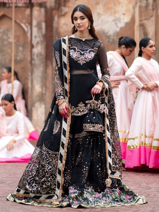 Parishay Ranibagh Luxury Formals Organza Embroidered Unstitched 3-Piece Suit-Zariya