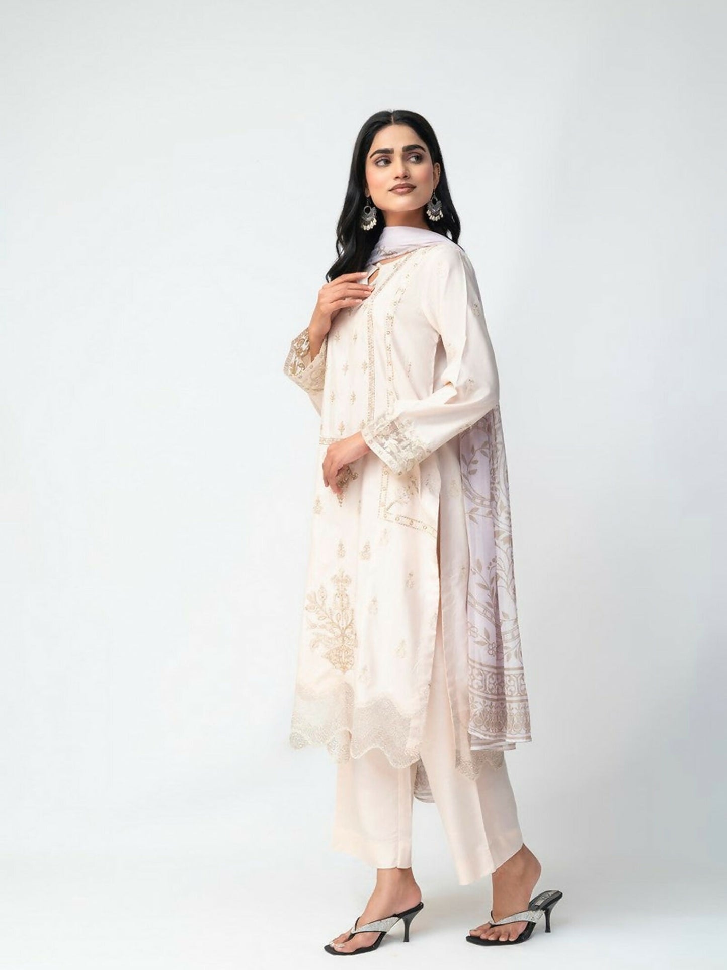 Imran Aftab Winter'25 Khaddar Embroidered Stitched 3-Piece Suit-IAKC-UF-20