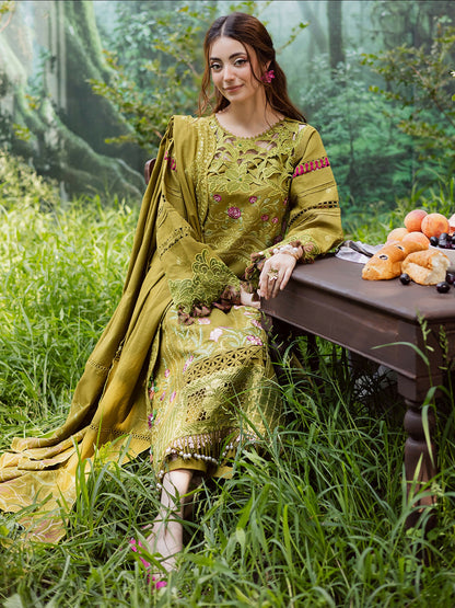 Parishay Winterwood Tales Khaddar Embroidered Unstitched 3-Piece Suit- WW - 05