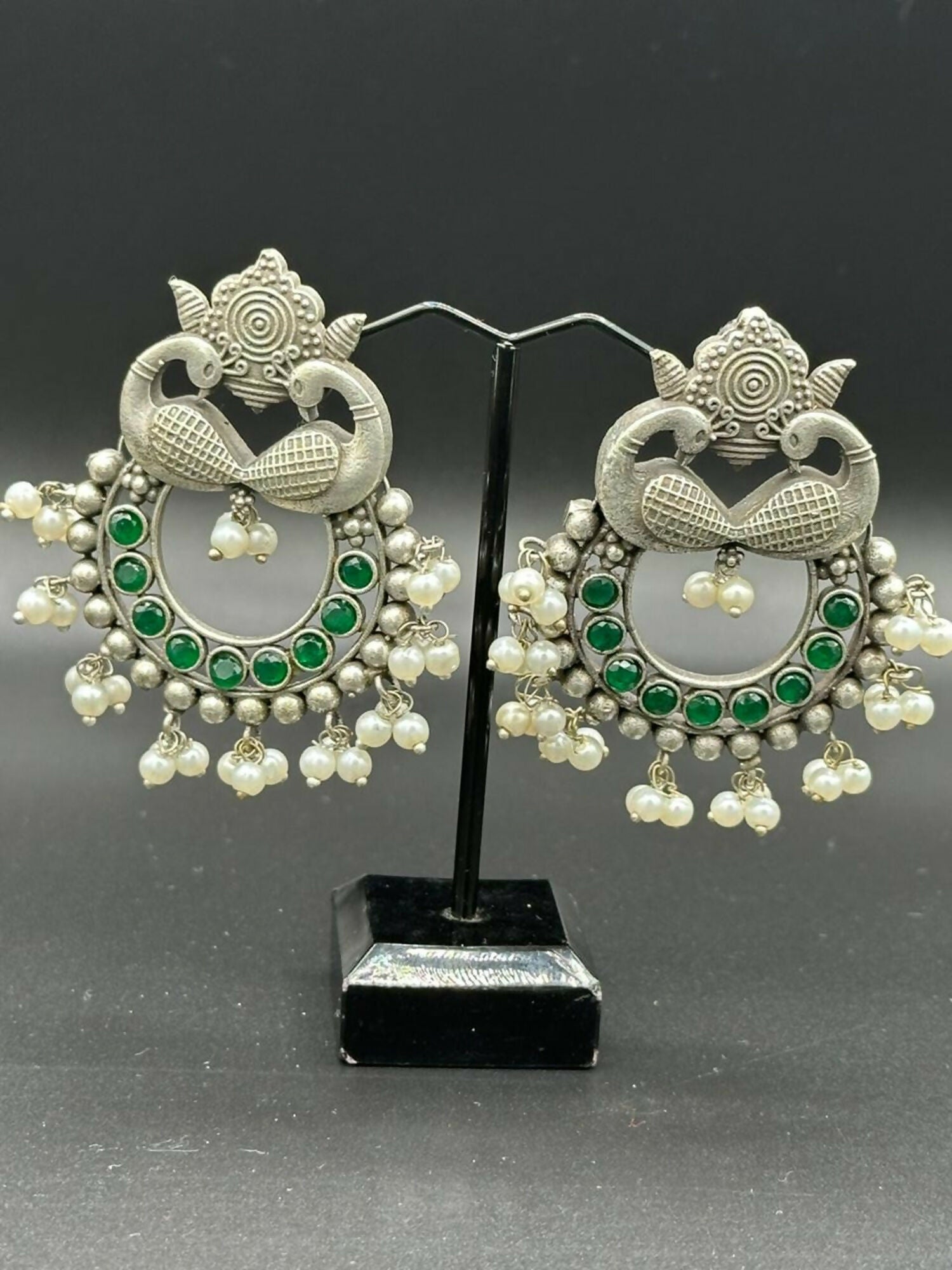 H&A Jewellery Handmade Brass Oxidized Studs