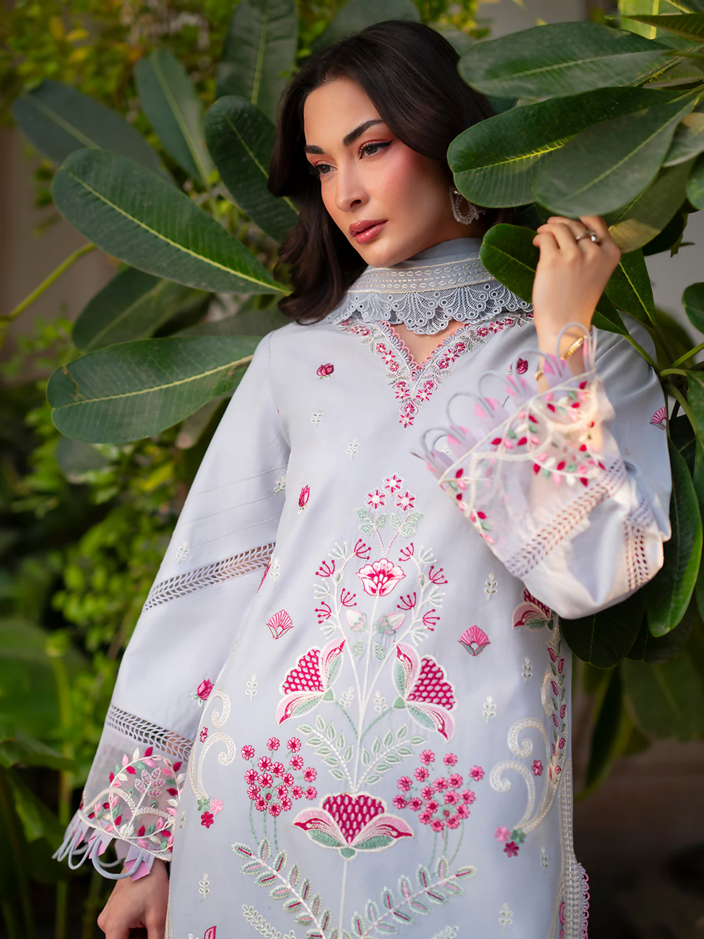 Mahnur Ember Lawn Embroidered Unstitched 3-Piece Suit-EM-008