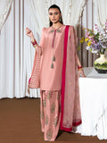 Hussain Rehar Basic Not Basic 3 Raw Silk Embellished Stitched 3-Piece Suit-Incarnat