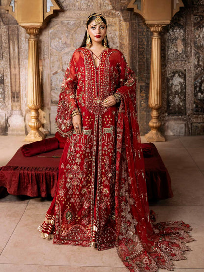 Shiza Hassan Shehnai Organza Embroidered Stitched 3-Piece Suit-Roha