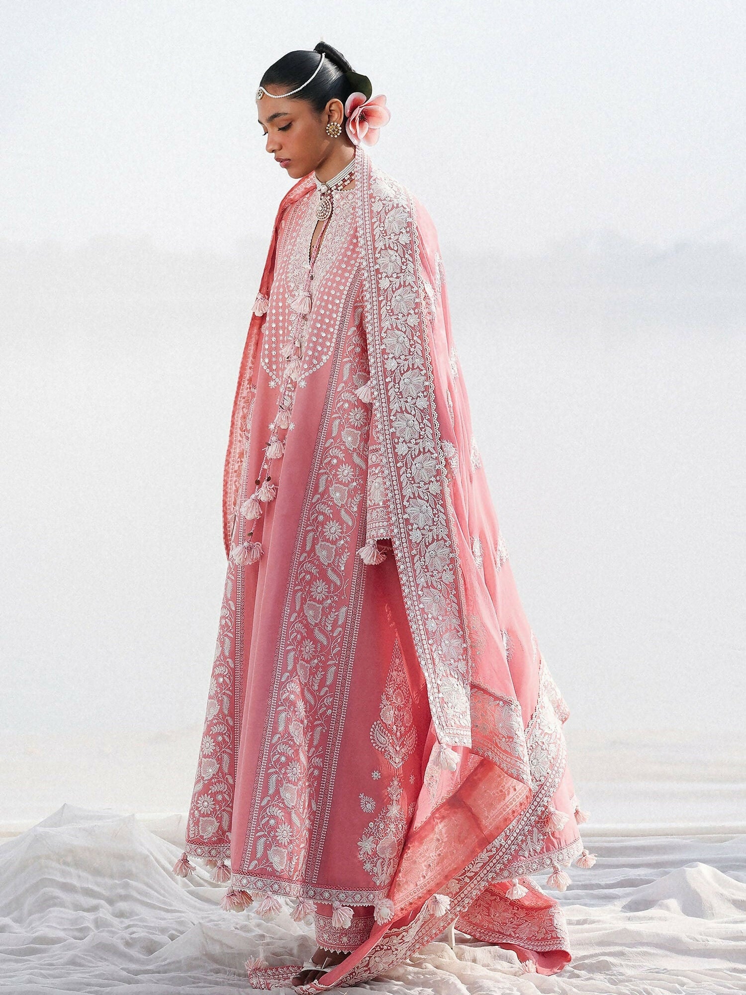 Hussain Rehar Luxury Lawn'26 Eid Edit Embroidered Unstitched 3-Piece Suit-Sorti