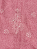Pink Fehm Lawn Hand Embroidered Chikankari Shirt
