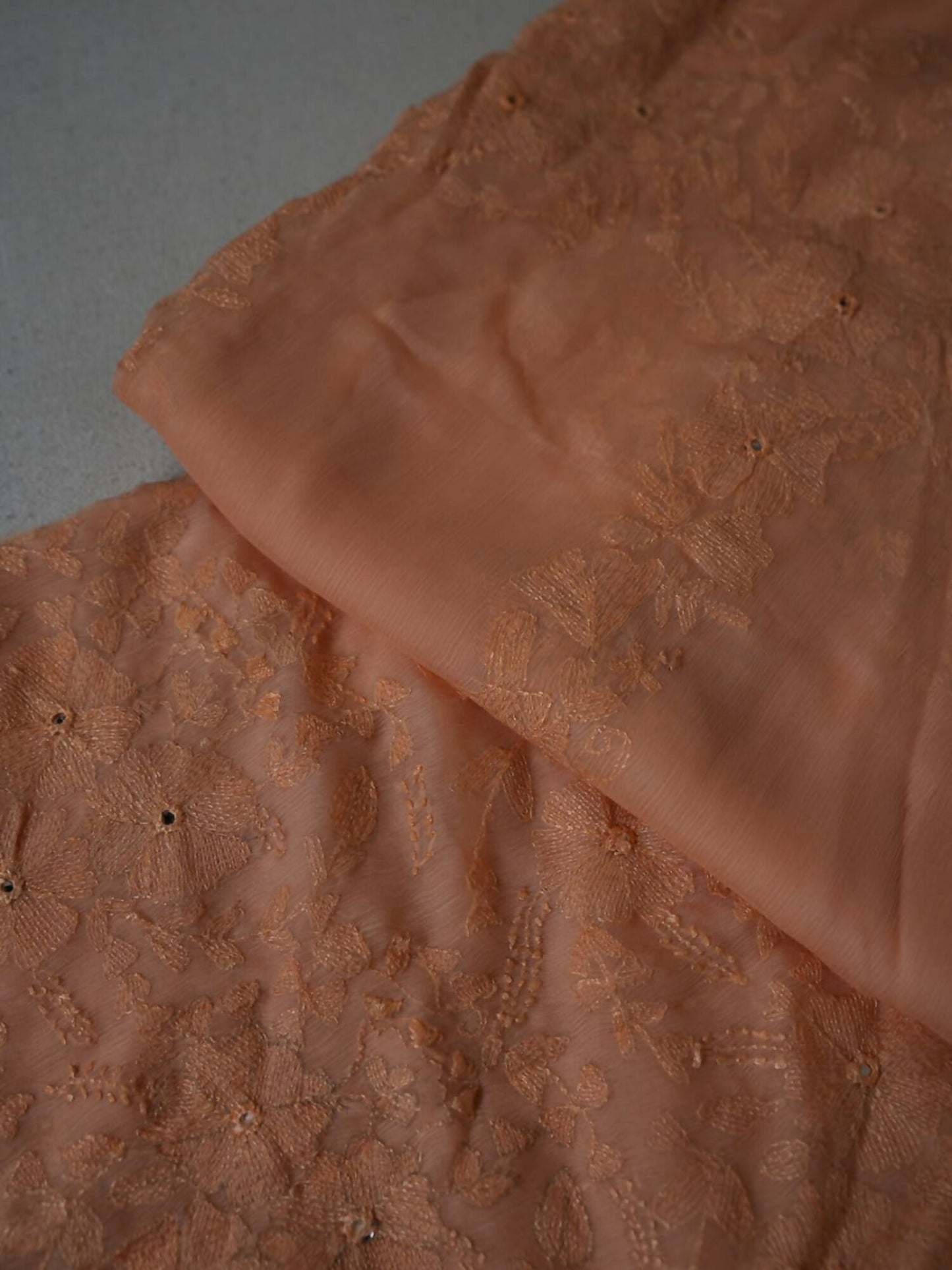 AB Hand Embroideries Chiffon Embroidered Unstitched 2-Piece Suit