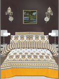Salonika Printed 3 Piece King Bedsheet Set-102