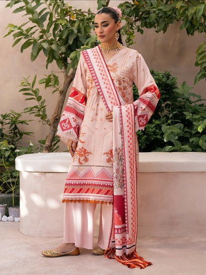 Binilyas Kotrai Embroidered Unstitched 3-Piece Suit-795-A