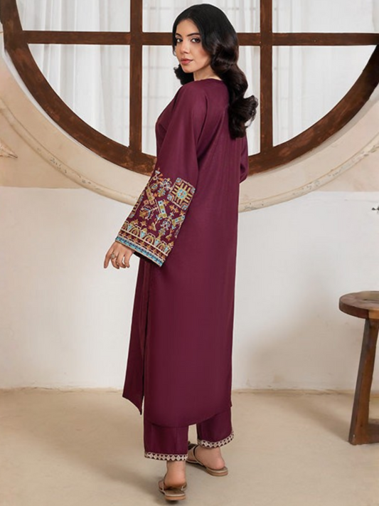 Stylish Collection Whisper Pret Linen Embroidered Stitched 2-Piece Suit-Bedford Embroidered