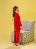 Velvour Girls Cotton Embroidered Stitched 2-Piece Suit-VG153-A