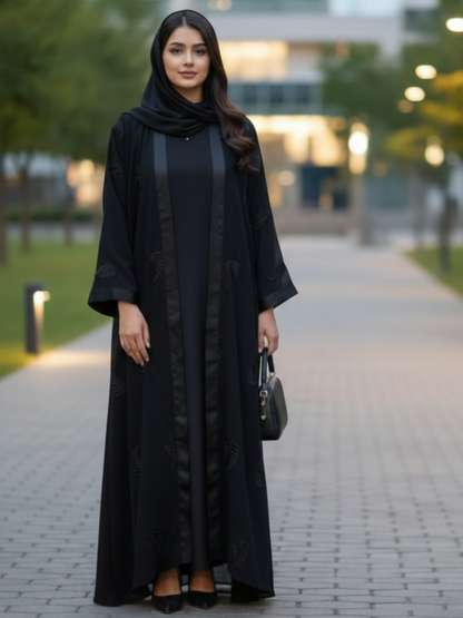 Islami Hijab Centre Haya Premium Series Imported Nida Embroidered Abaya Set