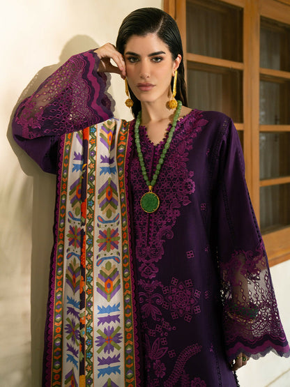 Binilyas Gulrukh Khaddar Embroidered Unstitched 3-Piece Suit-66-A