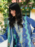 Qalamkar Qprints Lawn'26 Embroidered Unstitched 3-Piece Suit-AX-10-(B)-Viona