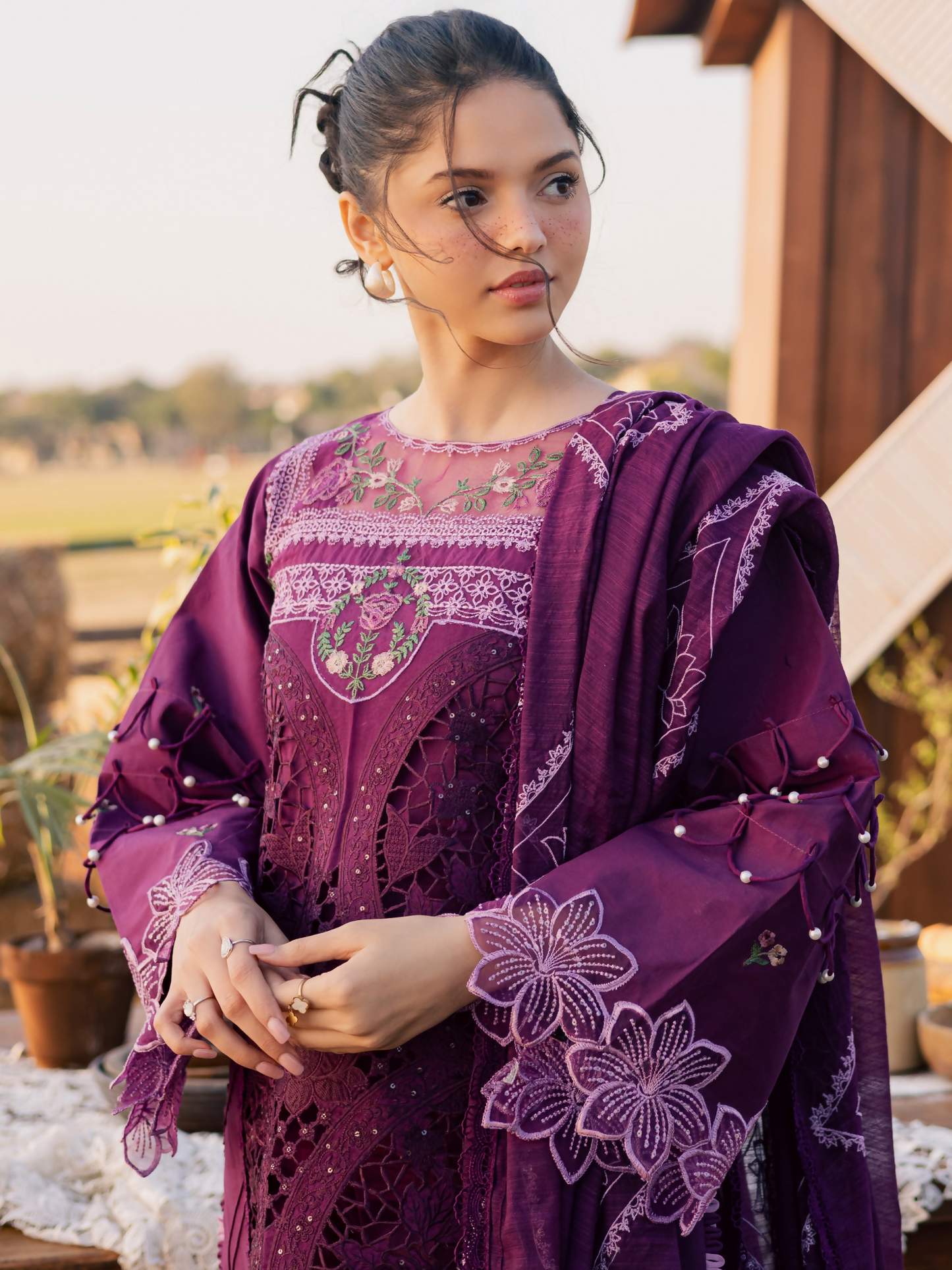 Parishay Summer Queen Vol 2 Lawn Embroidered Unstitched 3-Piece Suit-SQU-07