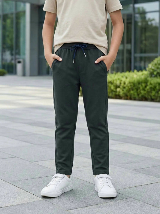 Velvour Imported Popcorn Trouser-VWT44-AT