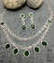 H&A Jewellery One Carat Silver Rhodium Plated American Diamond Set