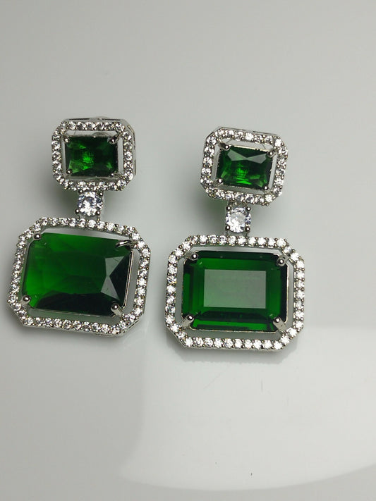 H&A Jewellery One Carat American Diamond Earrings
