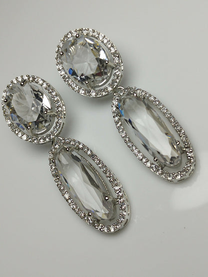 H&A Jewellery One Carat American Diamond Earrings