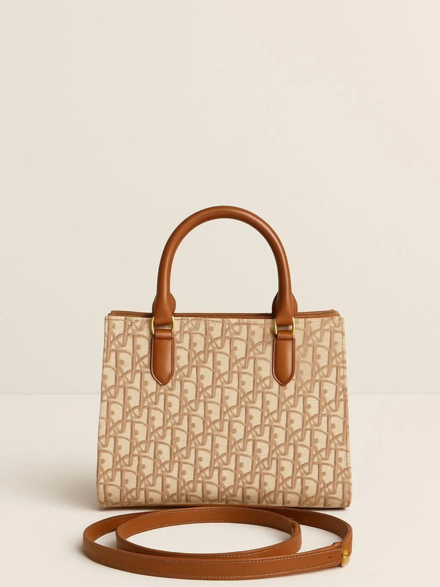 Beige Zebaish Collection Hand Bag-ZB-039