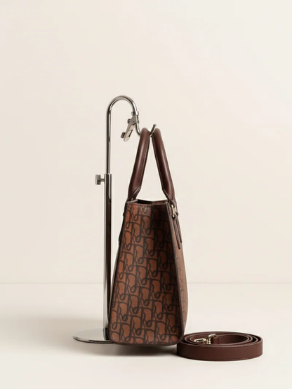Brown Zebaish Collection Hand Bag-ZB-038