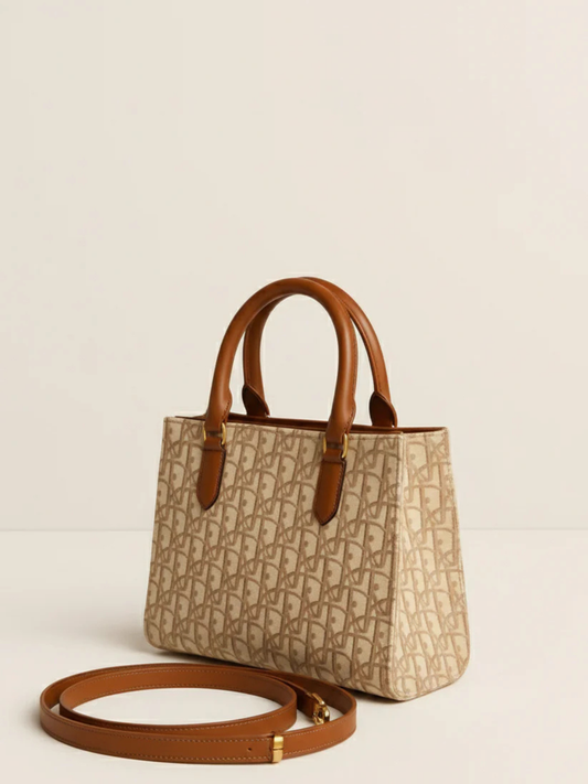 Beige Zebaish Collection Hand Bag-ZB-039