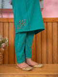 Velvour Girls Cotton Embroidered Stitched 2-Piece Suit-VG88-A