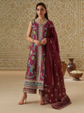 Binilyas Mashriq Luxury Lawn'26 Embroidered Unstitched 3-Piece Suit-D-118-A