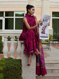 Farah Talib Aziz Jacquard Lawn Embroidered Unstitched 3-Piece- Suit-Betty berry