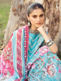 Binilyas Naqsh Naaz Lawn Embroidered Unstitched 3-Piece Suit-2085 - B