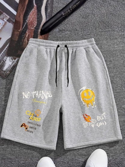 Jupiter Printed Graphic Terry Short-13393