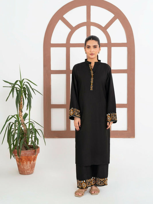 Stylish Collection Enchant Pret Linen Embroidered 2-Piece Suit-Monika
