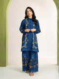 Panache Apparel Dear Summer Silk Lawn Printed Co-Ord Set-Cool Tide