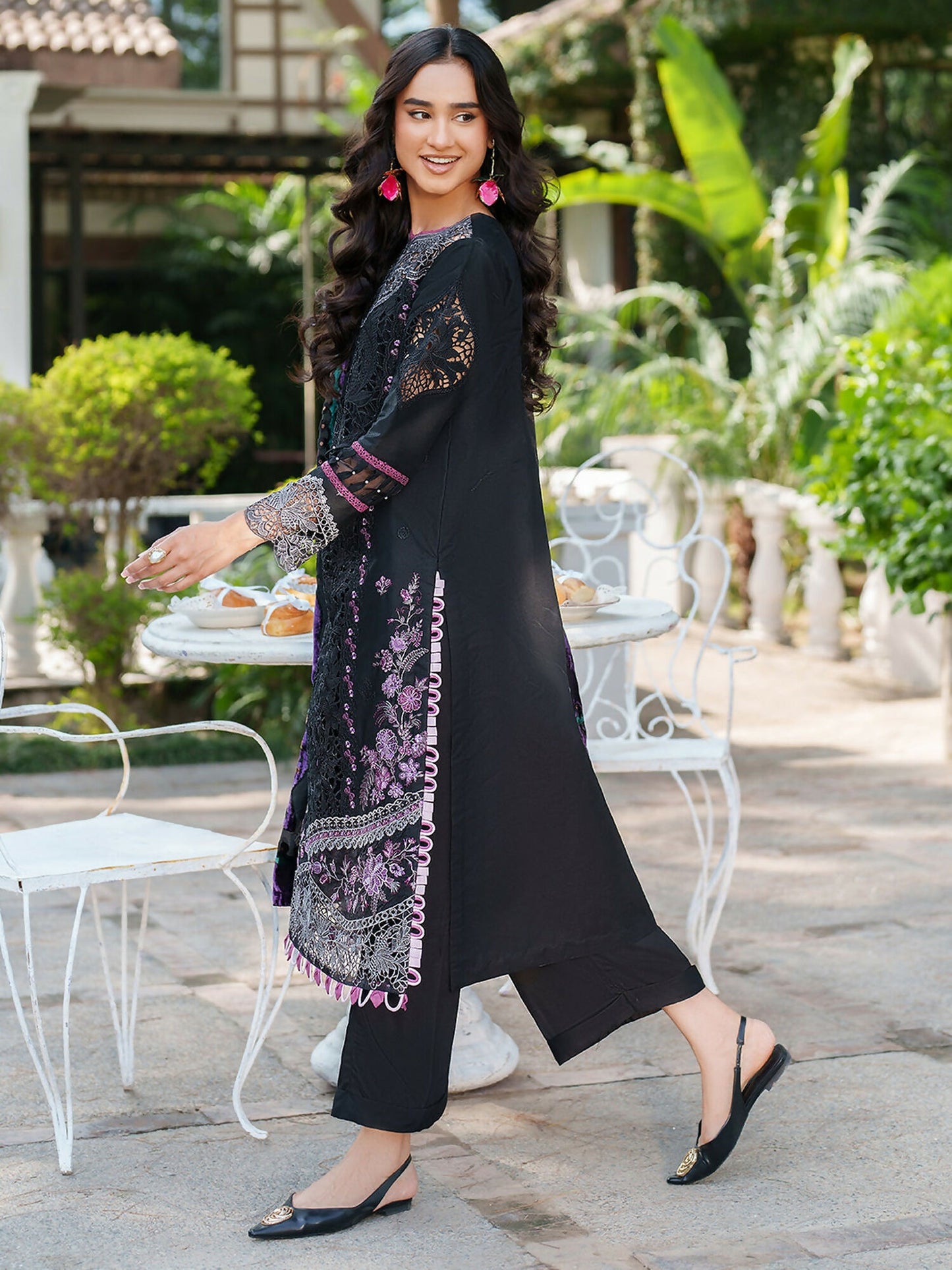 Parishay Panache Winter Corduroy Embroidered Stitched 3-Piece Suit-PNE-01