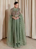 Hussain Rehar Moon In The Golden Cup Organza Embellished Stitched 4-Piece Suit-Venus