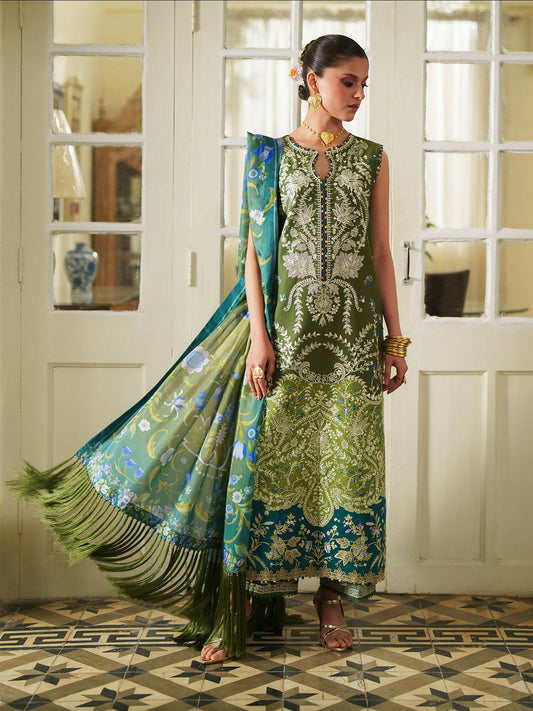 Binilyas Heritage Dore Summer'26 Lawn Embroidered Stitched 3-Piece Suit-177-A