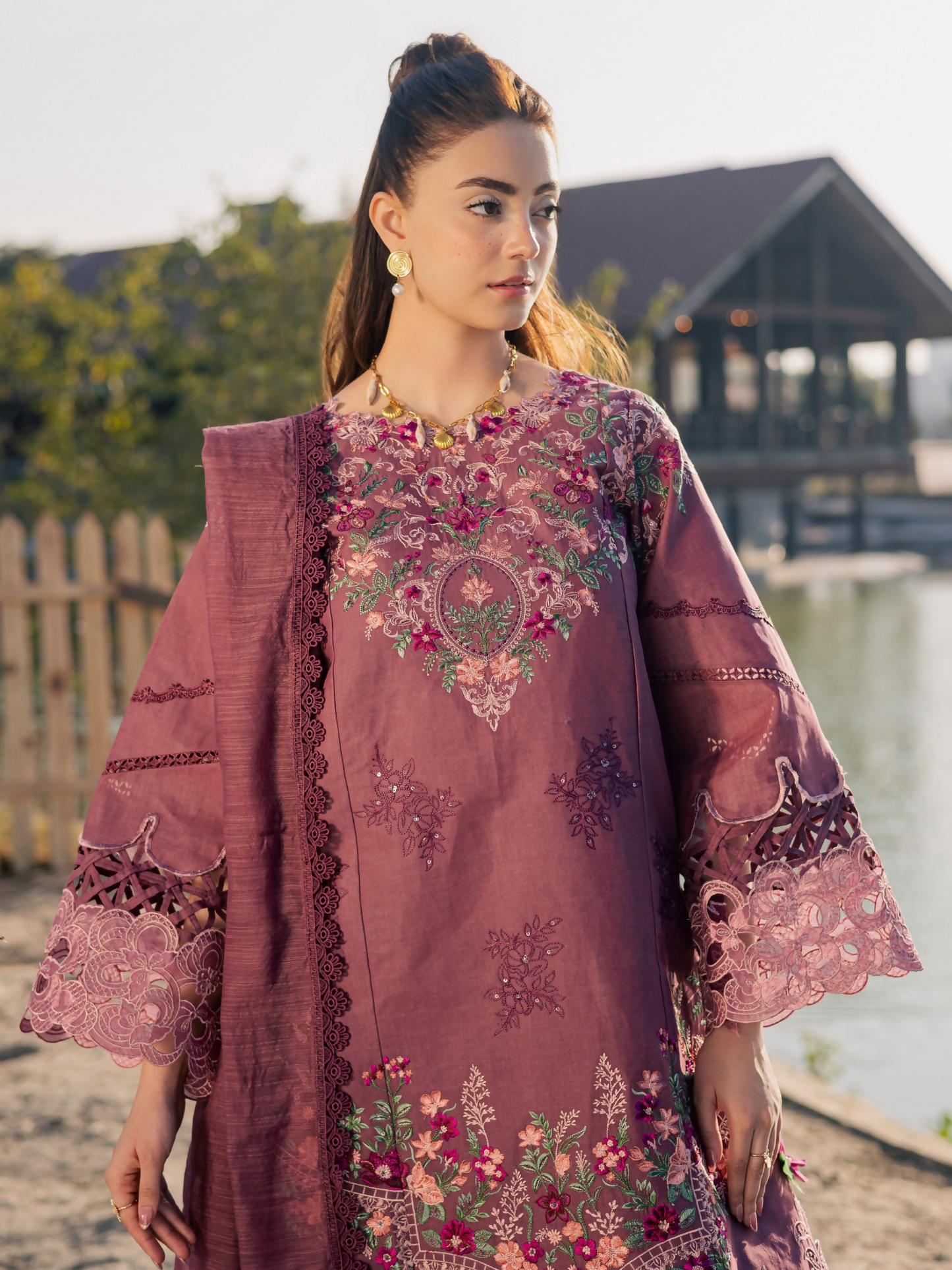 Parishay Summer Queen Vol 2 Lawn Embroidered Unstitched 3-Piece Suit-SQU-03