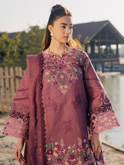 Parishay Summer Queen Vol 2 Lawn Embroidered Unstitched 3-Piece Suit-SQU-03