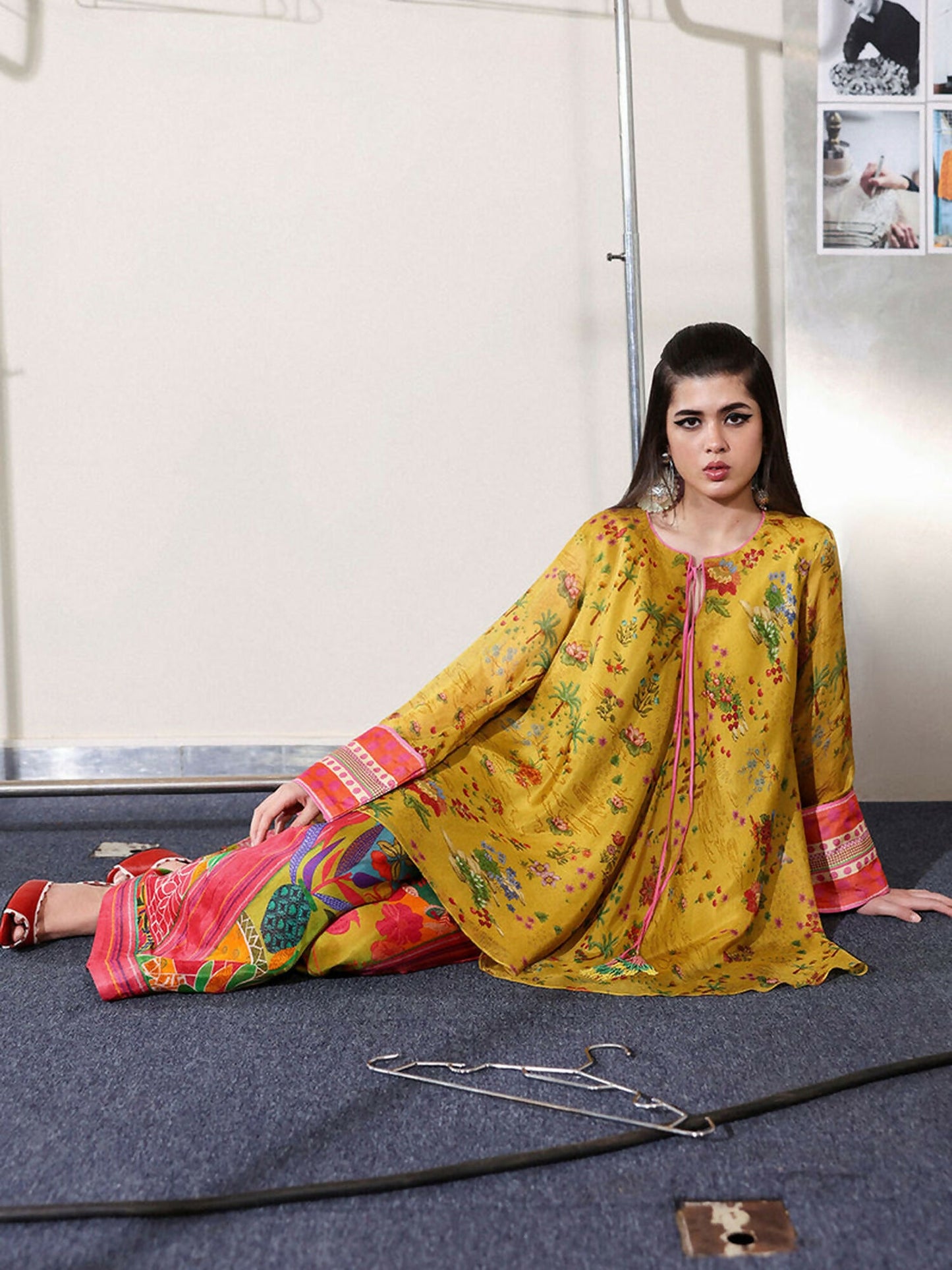 Hussain Rehar Pay Day Vol V Viscose Silk Printed Stitched 2-Piece Suit-Aurora