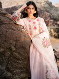 Mahnur Sirene Luxury Lawn Embroidered Unstitched 3-Piece Suit-Azalea