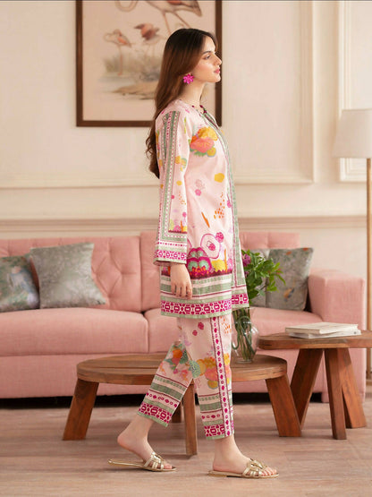 Mahnur Noir Lawn'26 Printed Co-Ord Set-N-07