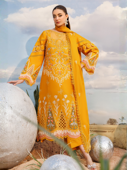 Parishay Shangrila Lawn Vol 2 Embroidered Unstitched 3-Piece Suit-ANG-02
